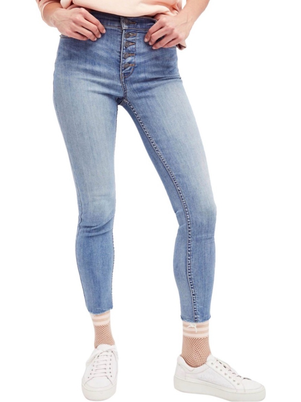 Free People High-Rise Skinny Jeans